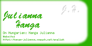 julianna hanga business card